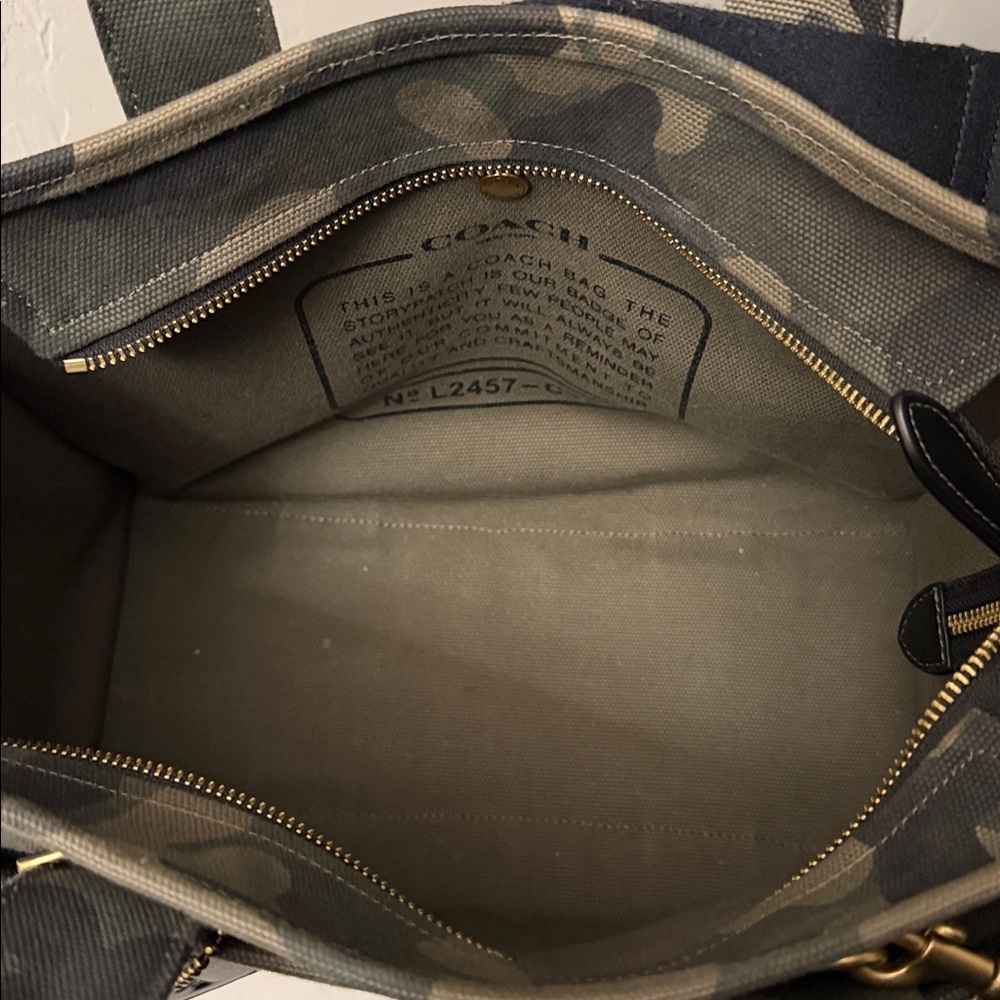 Coach Black and Tan Camo Messenger Bag - Picture 5 of 5